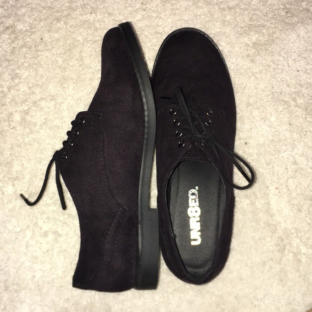 Black loafers